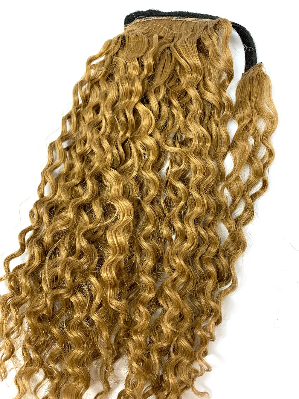 Wrap Around 100% Human Hair Ponytail in Deep Wave 26"