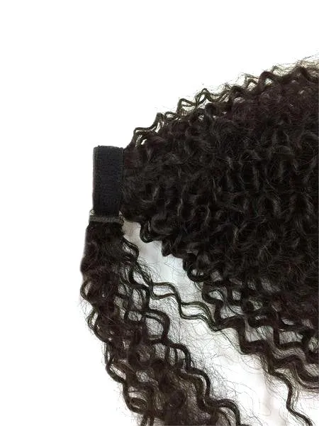 Wrap Around 100% Human Hair Ponytail in Kinky Curly 14"