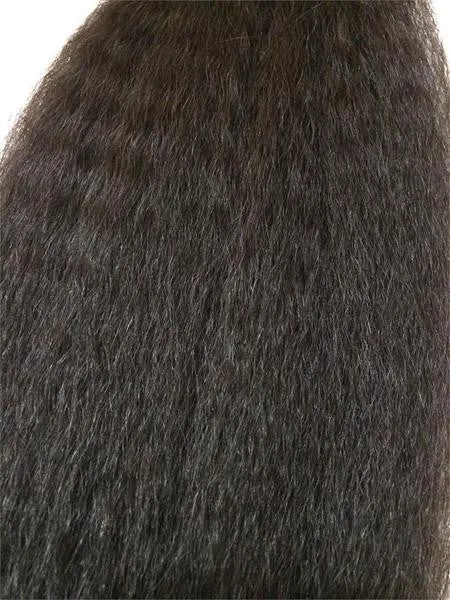 Wrap Around 100% Human Hair Ponytail in Kinky Straight 14"