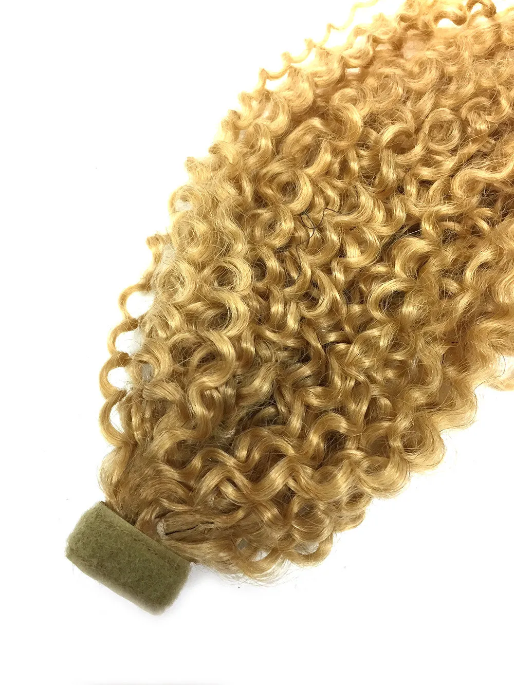 Wrap Around 100% Human Hair Ponytail in Kinky Tight Wave 14"