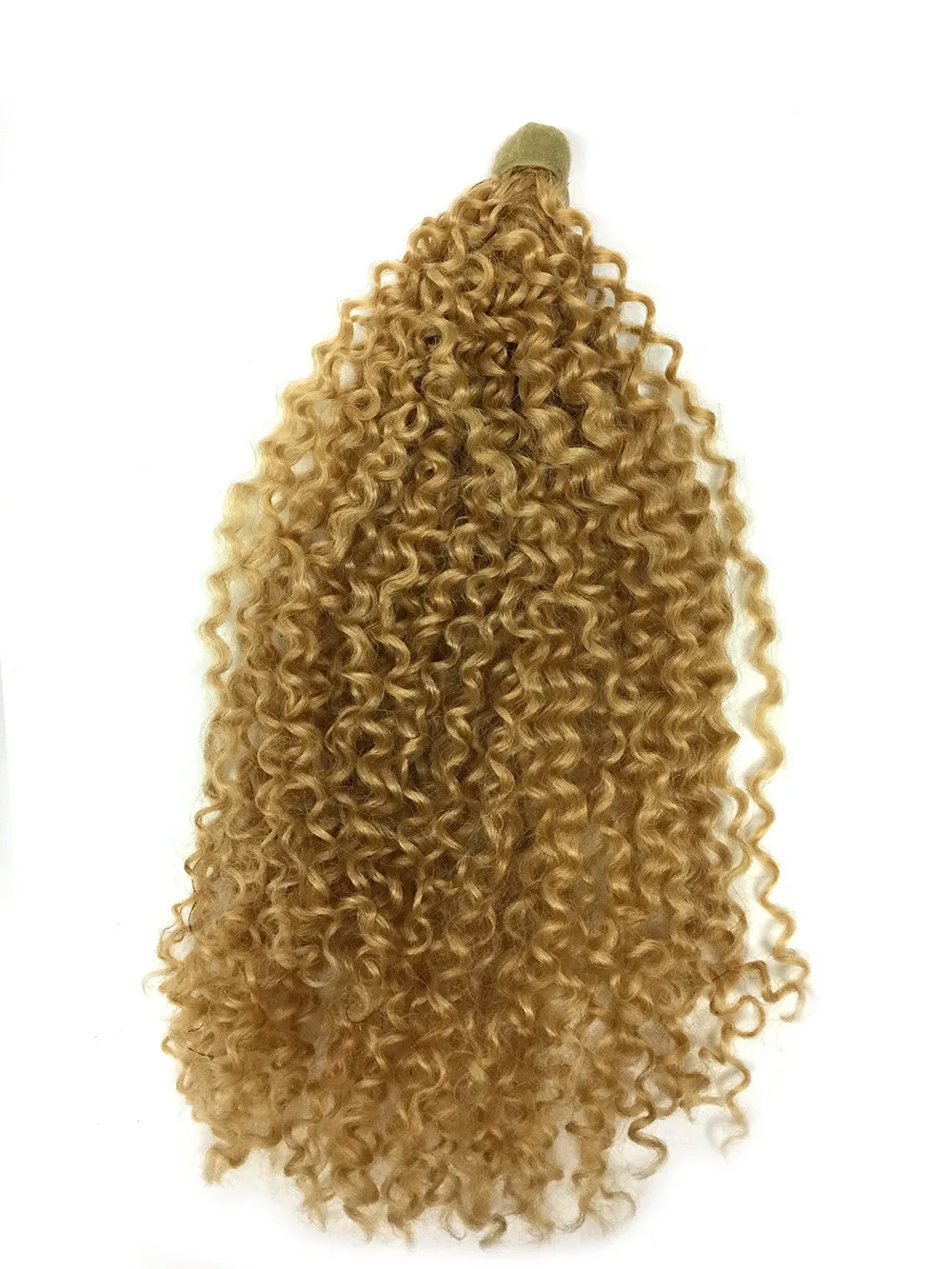 Wrap Around 100% Human Hair Ponytail in Kinky Tight Wave 14"