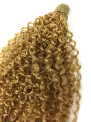 Wrap Around 100% Human Hair Ponytail in Kinky Tight Wave 14"