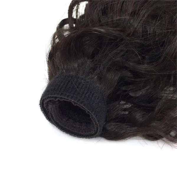 Wrap Around 100% Human Hair Ponytail in Kinky Wave 22" - Extra Thick- 180 Grams