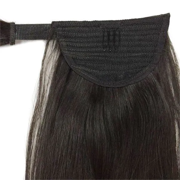 Wrap Around 100% Human Hair Ponytail in Straight 26" - 7oz Thick.