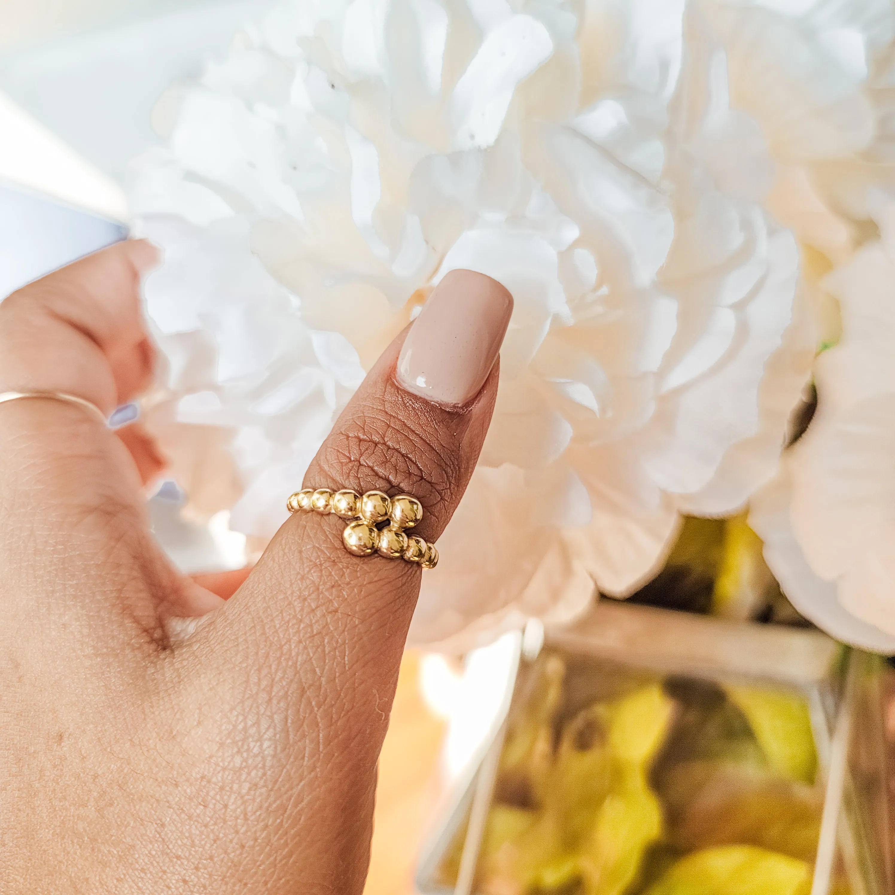 Wrap Around Beads Ring