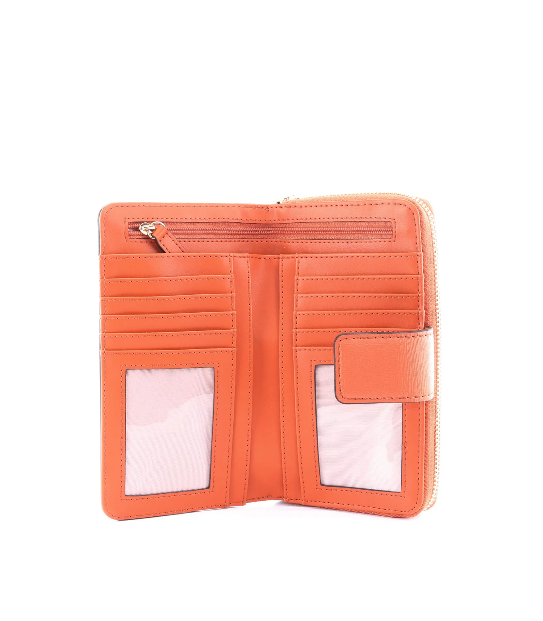 Xl Zip Around W/Flap - Terracotta