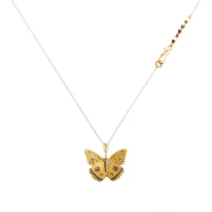 Yellow Buckeye Necklace