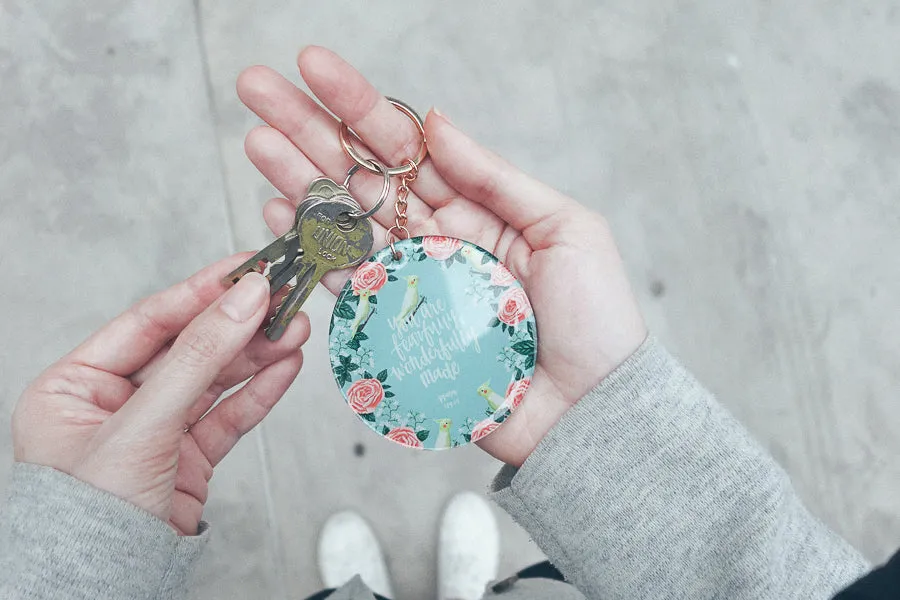 You Are Fearfully And Wonderfully Made {Keychain & Car Charm}