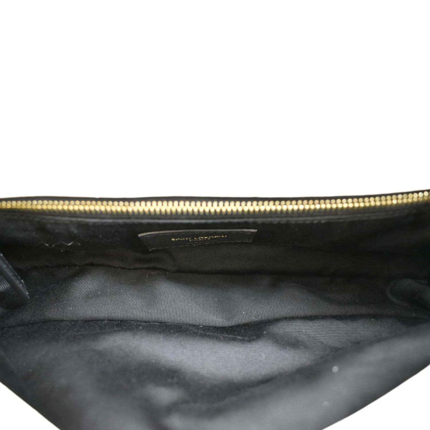 YVES SAINT LAURENT Calypso Organza Leather Crossbody Bag White