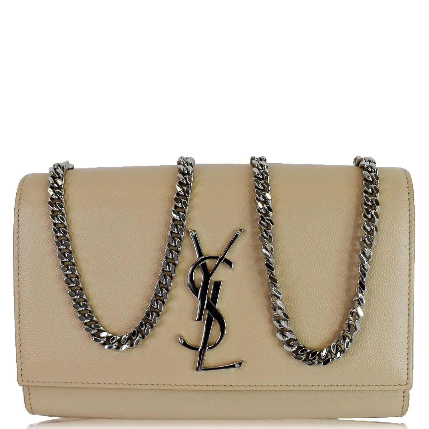 YVES SAINT LAURENT Kate Medium Leather Crossbody Bag Beige