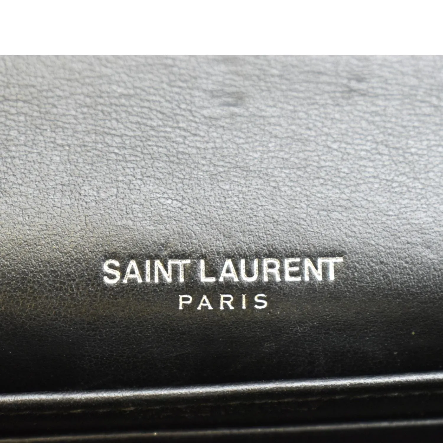 YVES SAINT LAURENT Sunset Crocodile Leather Crossbody Bag Black