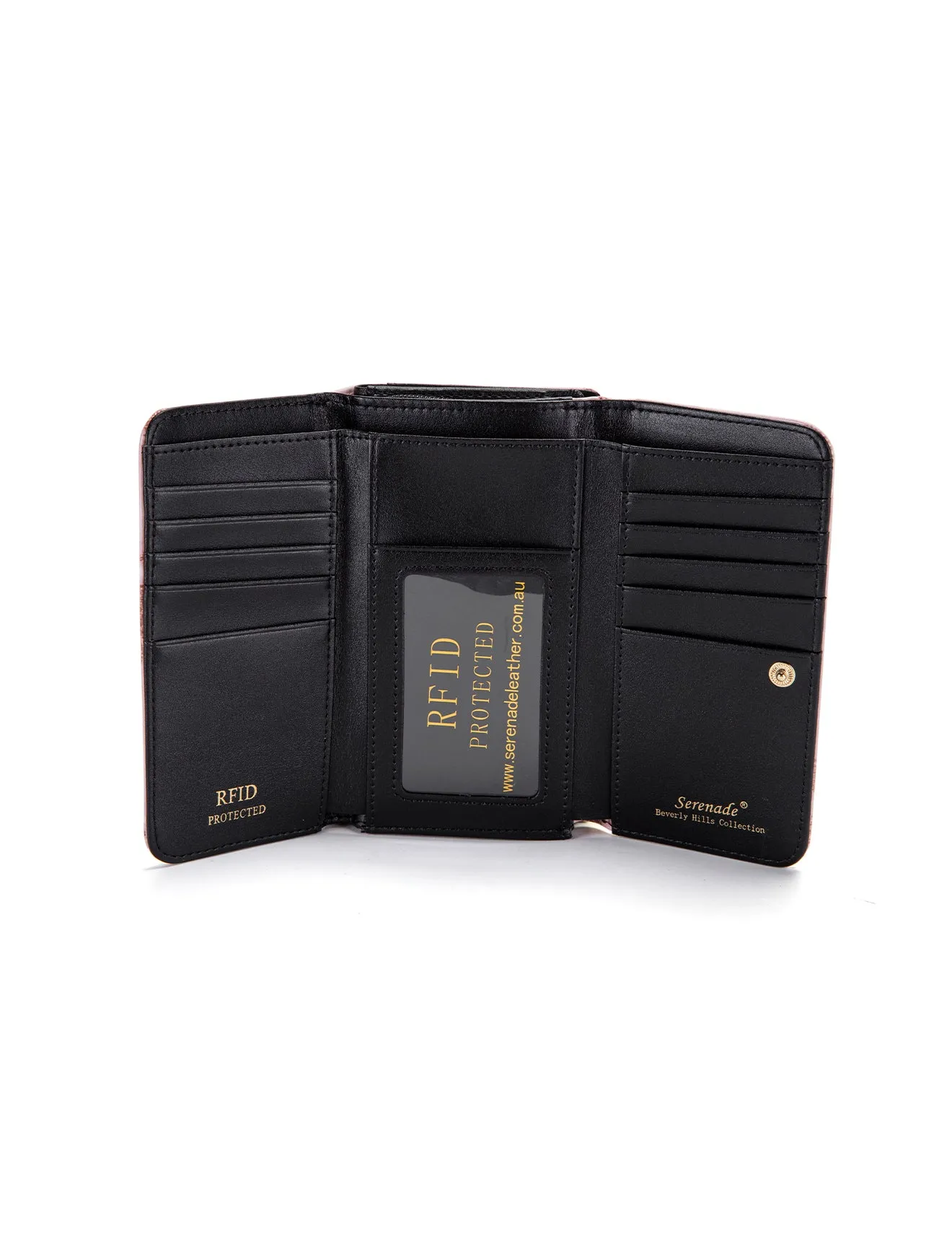 ZAHIRA  MED LEATHER RFID WALLET- WSF1702