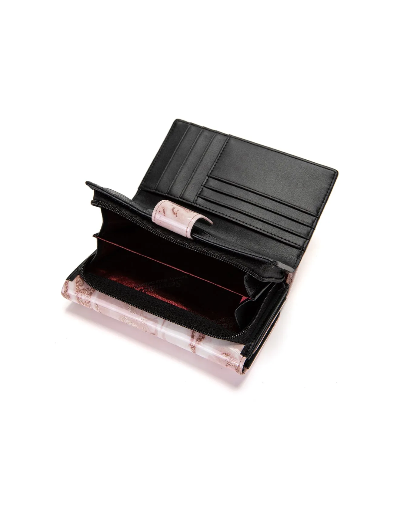 ZAHIRA  MED LEATHER RFID WALLET- WSF1702