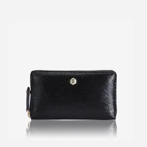 ZIP AROUND PURSE, MIDNIGHT