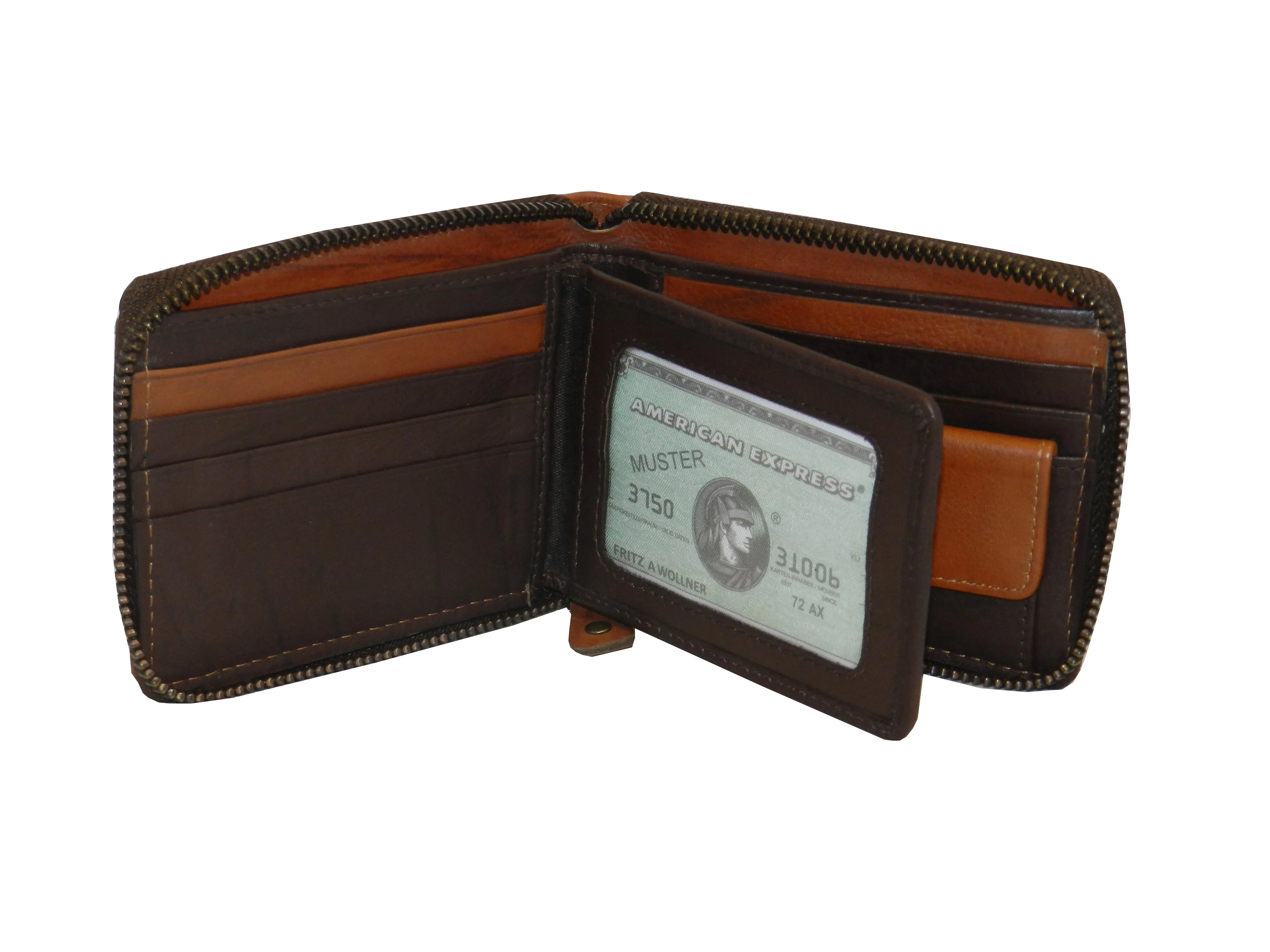 ZipVault 12 Card Full Zip Wallet #4094CZ