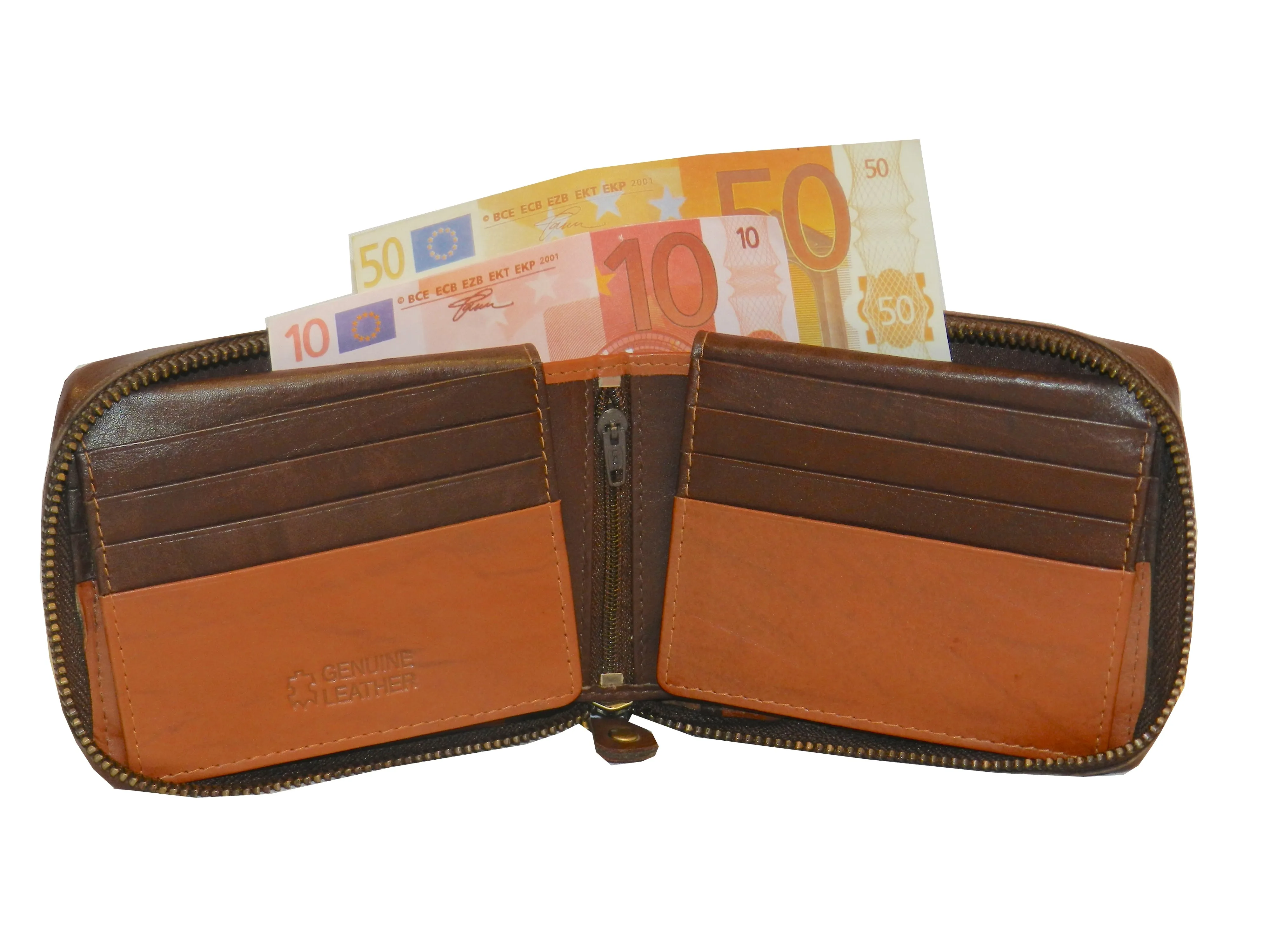 ZipVault 18 Card Full Zip Wallet #1244LMZ